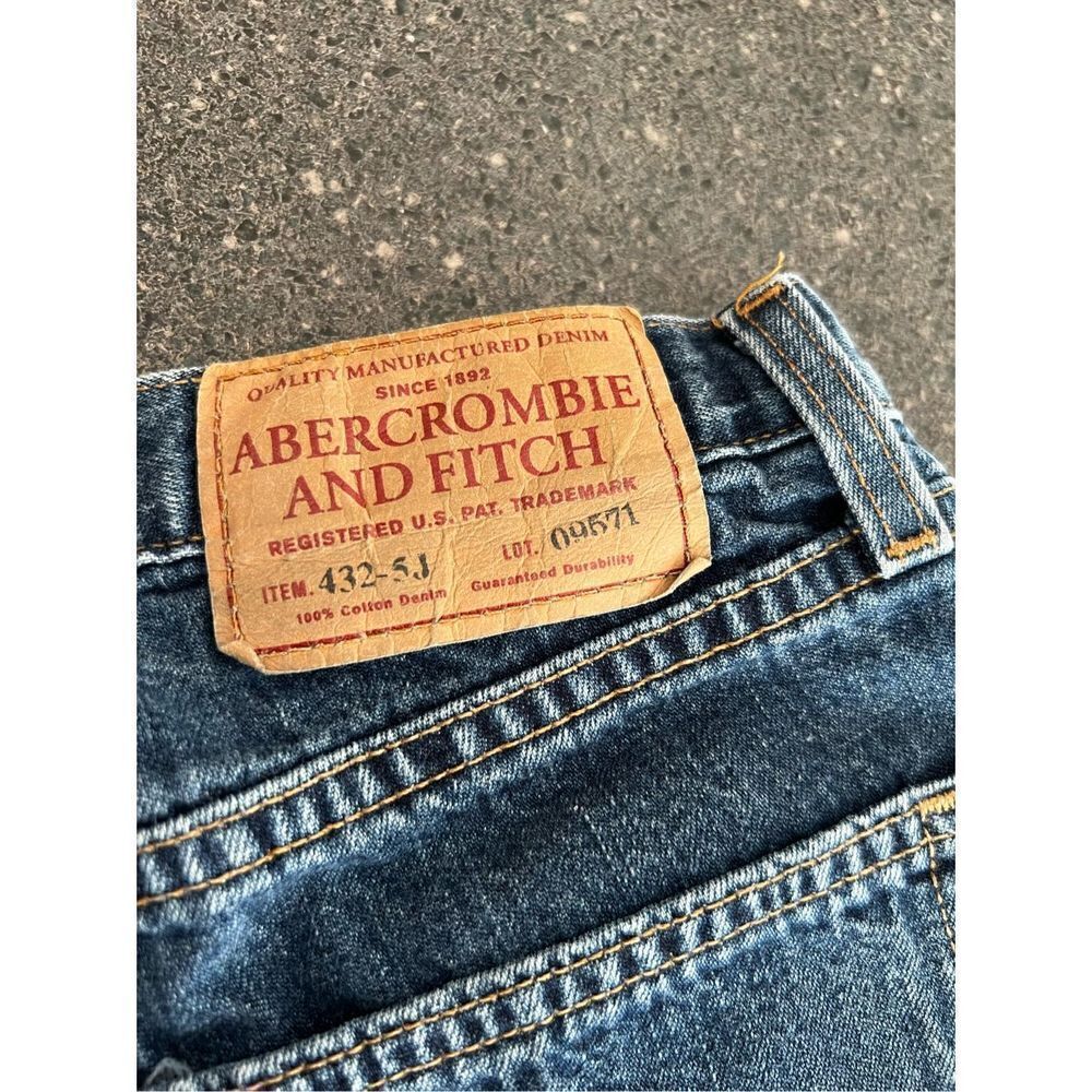 Abercrombie and Fitch  Flare Mid-rise Button Fly Denim Jeans size 2 - Picture 7 of 16